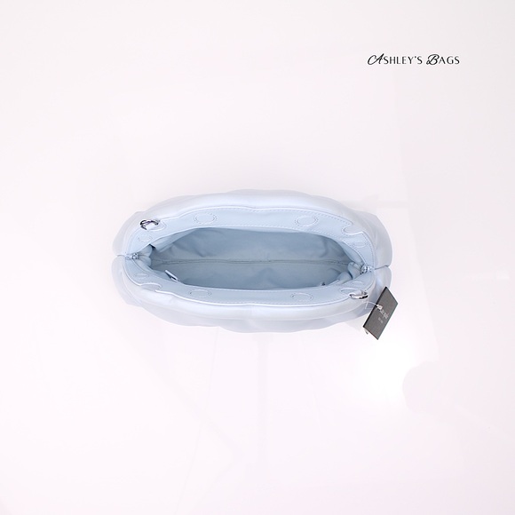 Kate Spade Shade Quilted Pearlized 3D Cloud Clutch Crossbody - Picture 7 of 10